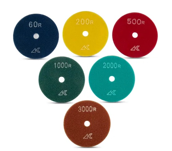 Polishing Pad Kit Ceramica Dry with Hook & Loop 4"