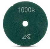 Polishing Pad Ceramica Dry with Hook & Loop Dark Green 1000 Grit 4"