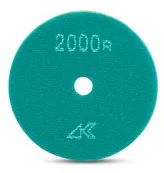 Polishing Pad Ceramica Dry with Hook & Loop Light Green 2000 Grit 4"