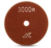 Polishing Pad Ceramica Dry with Hook & Loop Brown 3000 Grit 4"