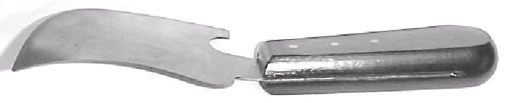 Spatula with Knife Bent at Handle