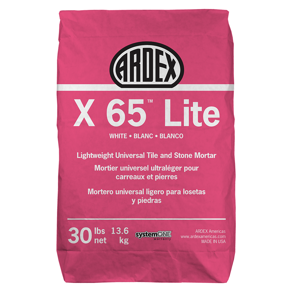 Tile Mortar X65 Lite White 30 lb