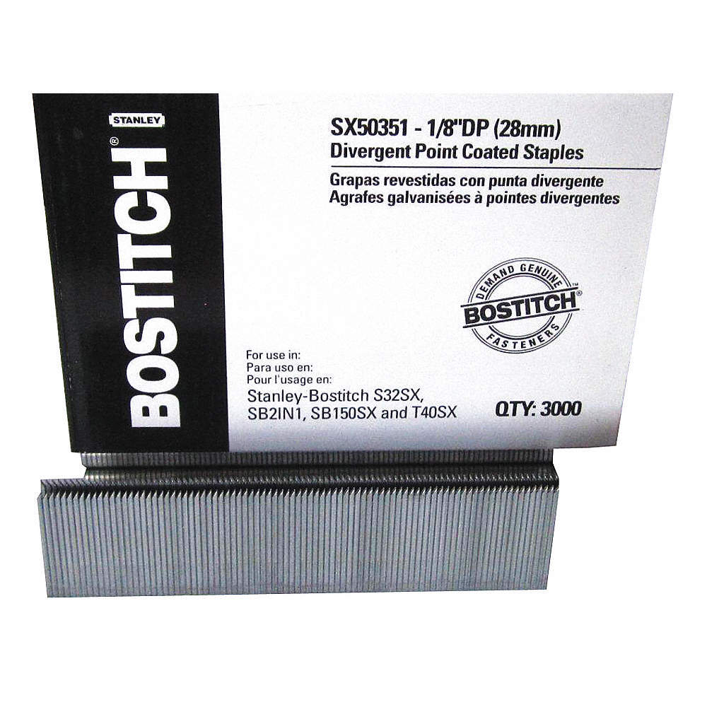 Bostitch Divergent Point Coated Staples - 1 1/8" (Pack of 3000)