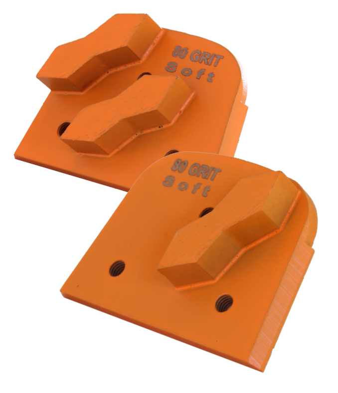 Segment simple de meulage diamenté Orange à grain 16 pour le meulage du béton moyen à dur