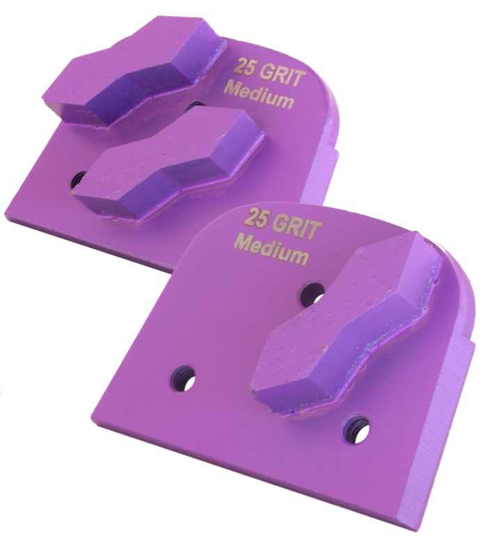 DIamond Grinding Double Segment Purple 16 Grit for Ginding Soft to Medium Concrete (Pack of 9)