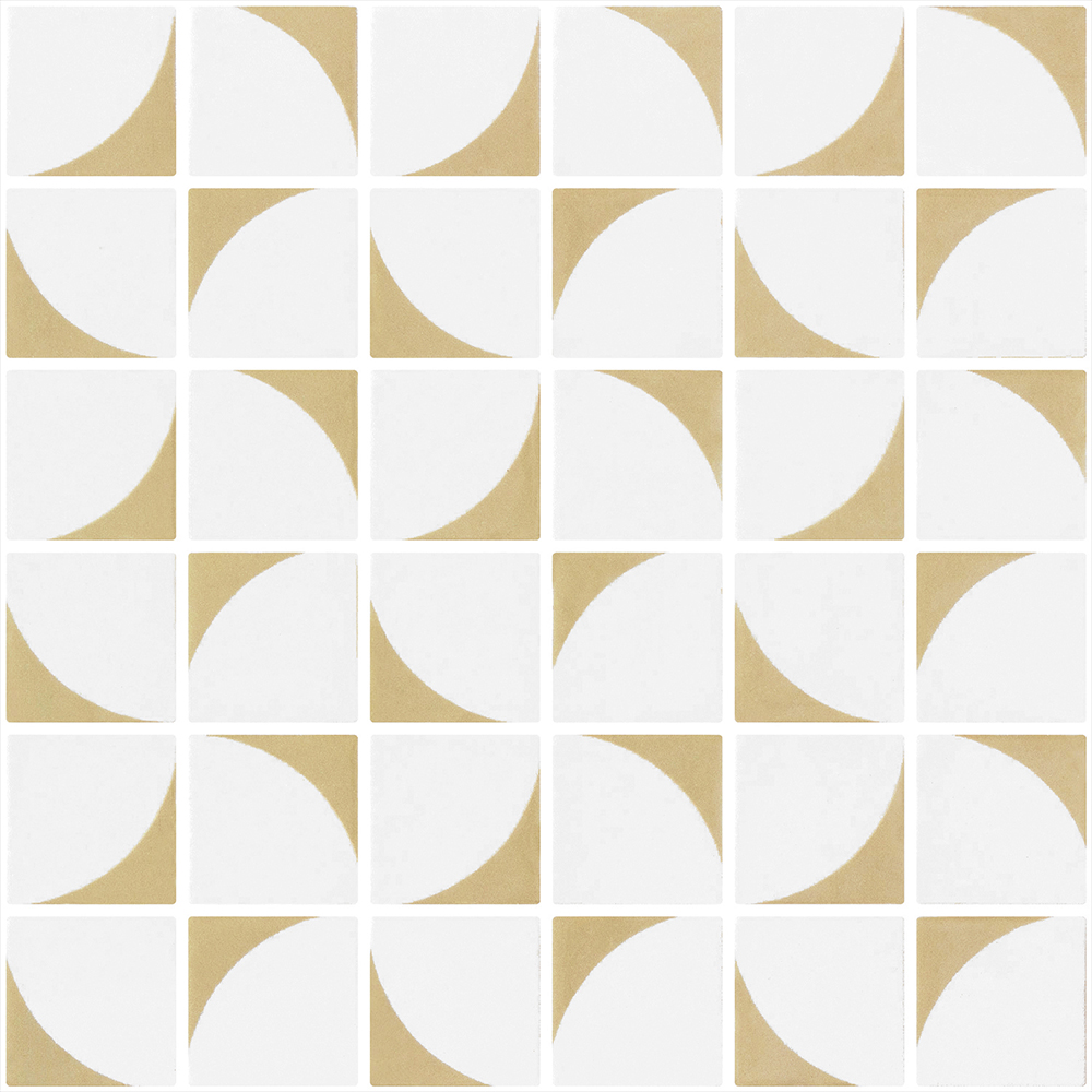 Mosaic Penta Memphis Vanille Matte 12" x 12"