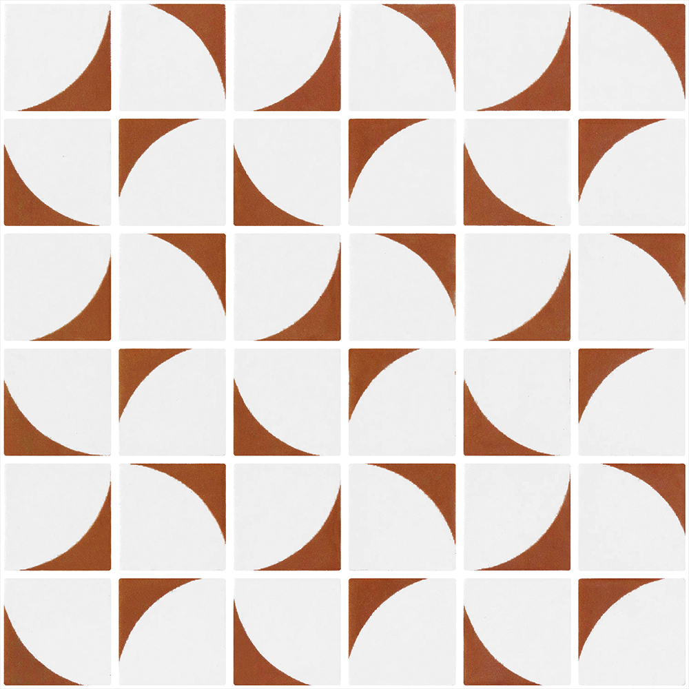 Mosaic Penta Memphis Ginger Matte 12" x 12"