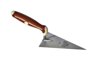 Pointed Trowel for Bricklaying with Anti-slip Rubber Handle and Finger Guard 5-1/2"