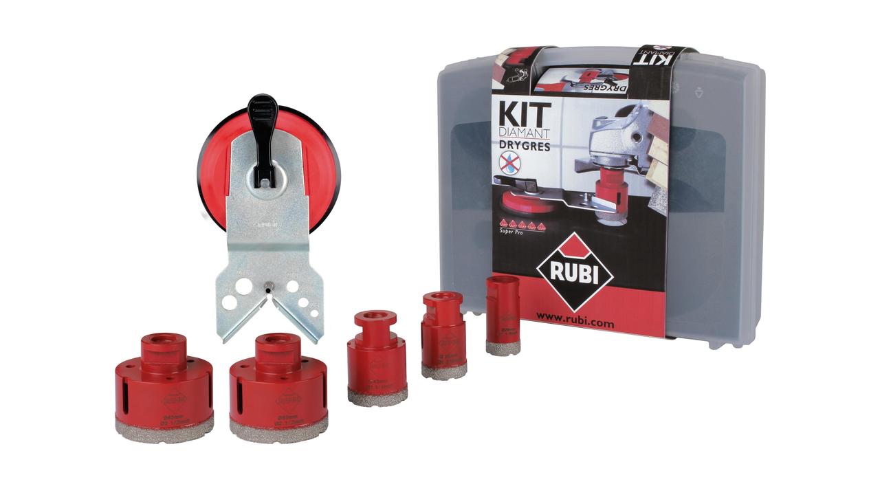 Dry Diamond Core Bit Kit Drygres 5/8" for Tile and Stone