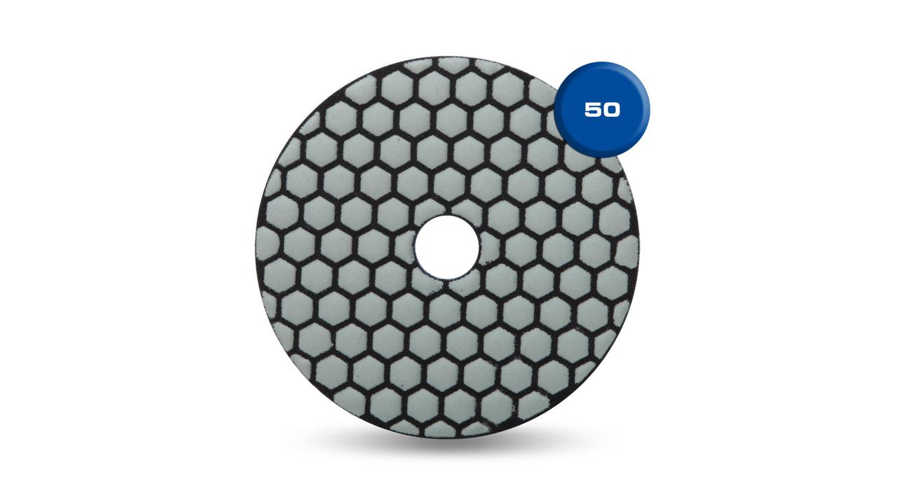 Resin Dry Polishing Diamond Pad 4" - Grit #50
