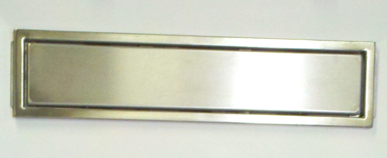 TrueDEK Linear Drain with Solid Cover - Brushed Stainless Steel