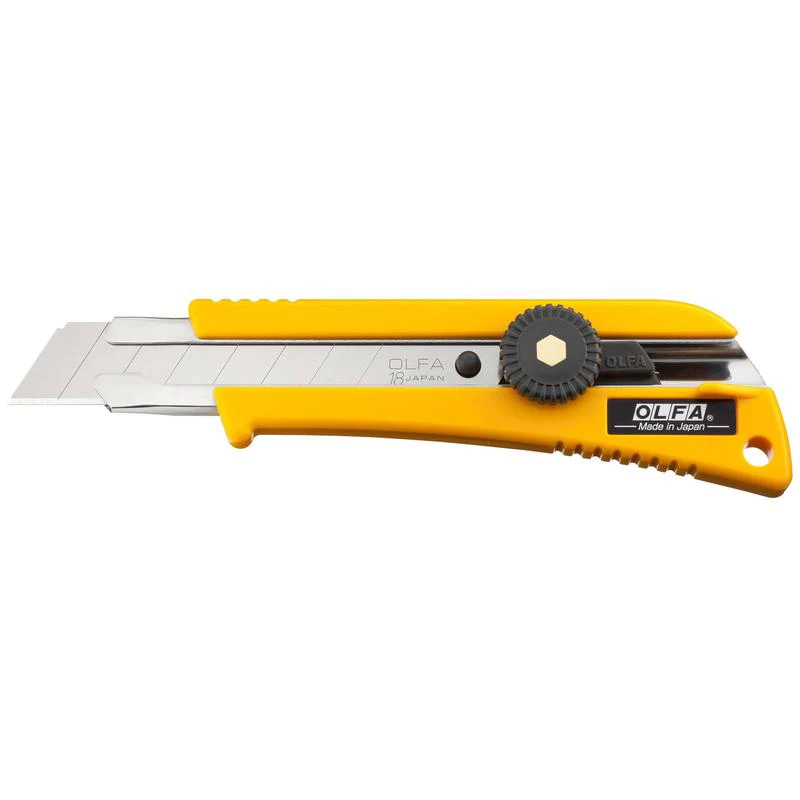 Couteau utilitaire L-2 robuste avec poignée antidérapante 18 mm