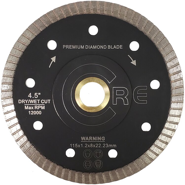 Thin Turbo Segment Blade Capos for Porcelain 4.5" 