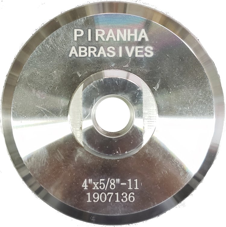 Aluminum Backer Pad with Velcro Face 4"