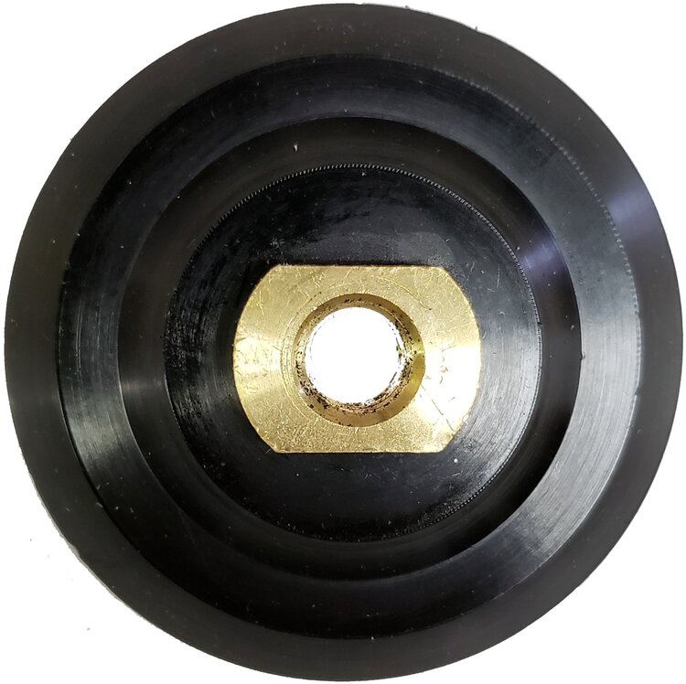 Backer Pad with Velcro Face Rubber Body 5"