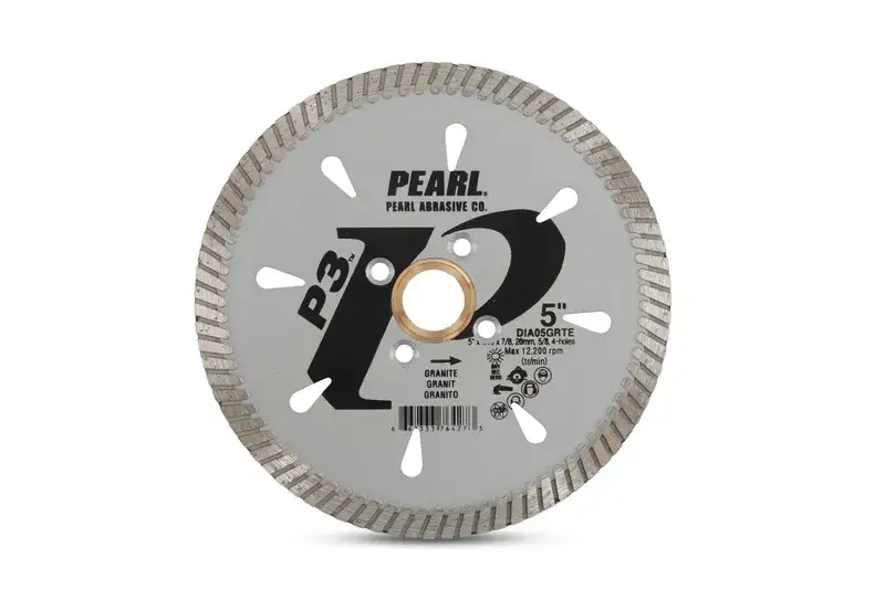 Lame diamantée tubo à sec P3 pour scie à granite 5"