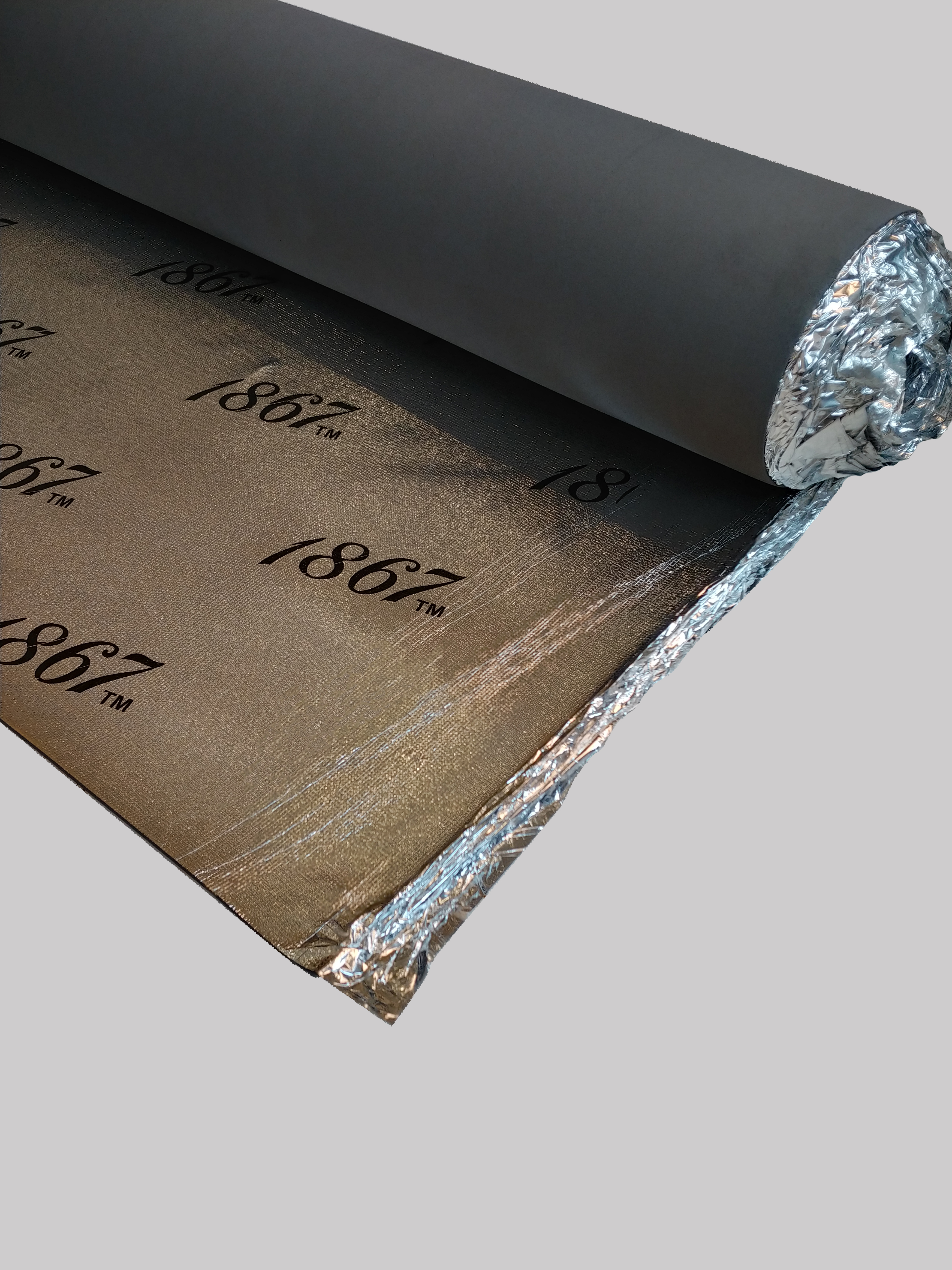Membrane with Silver Foil SONO EVA Black 48" x 50' - 3 mm (200 sqft)
