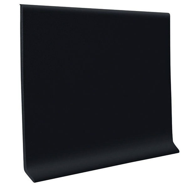 Rouleau de base murale en vinyle courbé Roppe 6" #100 Black rouleau de 120'