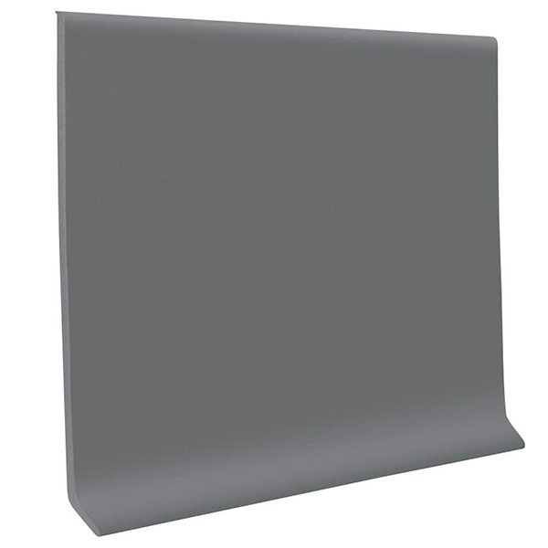 Rouleau de base murale en vinyle courbé Roppe 700 Series #123 Charcoal rouleau de 120'