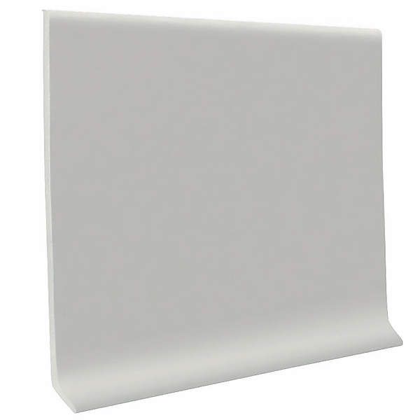 Coved Vinyl Wall Base Coil Roppe Pinnacle Rubber 4" #174 Smoke 120' Roll