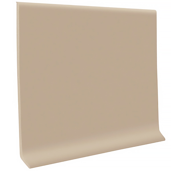 Coved Vinyl Wall Base Coil Roppe Pinnacle Rubber 4" #191 Camel 120' Roll