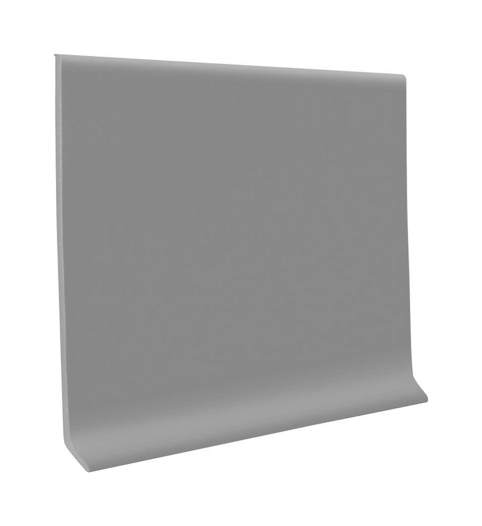 Coved Vinyl Wall Base Coil Roppe Ready Base 4" #132 Granite 120' Roll
