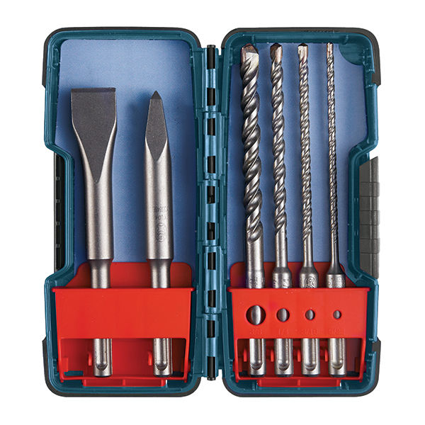 Bosch SDS Plus Bulldog Rotary Hammer Bit Set FloorBox