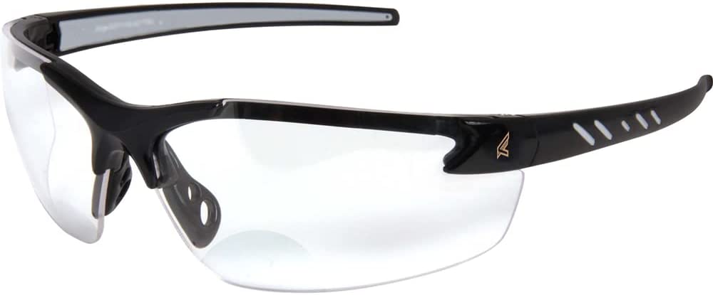 Lunettes de sécurité Zorge G2 avec verres transparents et lunettes de grossissement 2.0