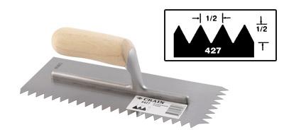 Trowel V-Notch - 1/2" x 1/2"
