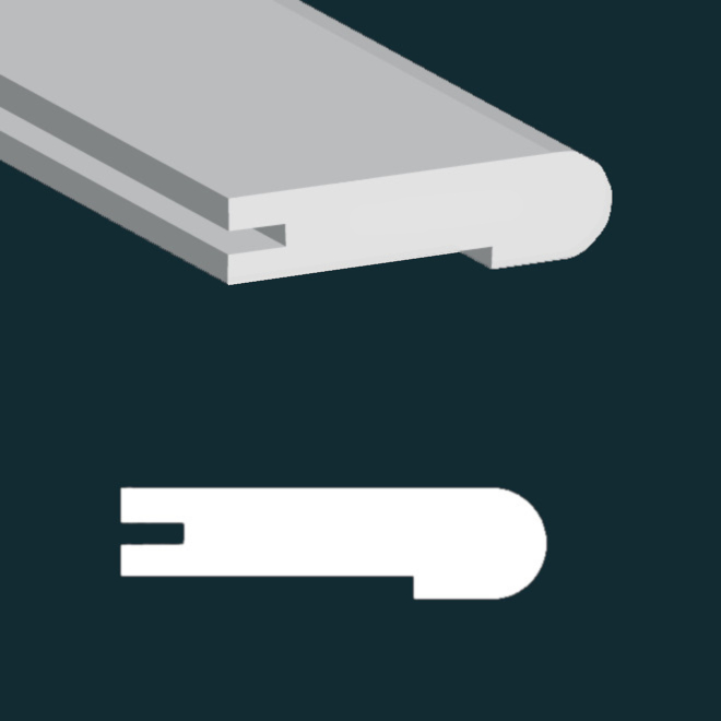 Laminate Flooring Gallo Xtra Gondola Flush Stair Nose 94-1/2"