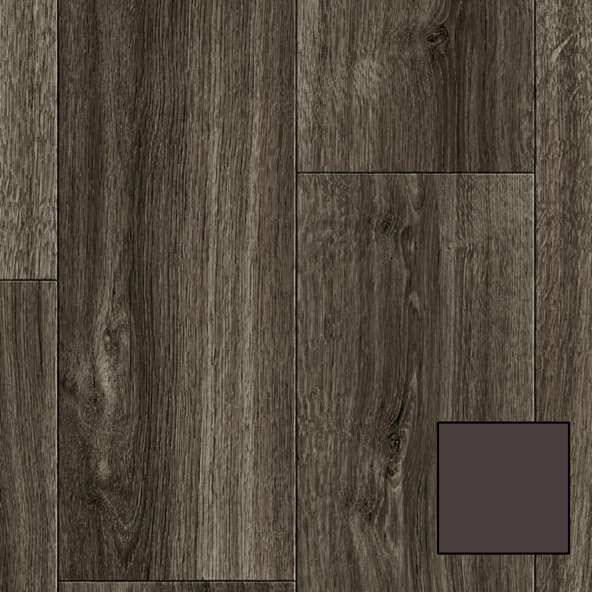 Heterogeneous Vinyl Roll Acczent Wood #S13-104-D1 Long Modern Oak Black 6-1/2' x 2 mm (Sold in Sqyd)