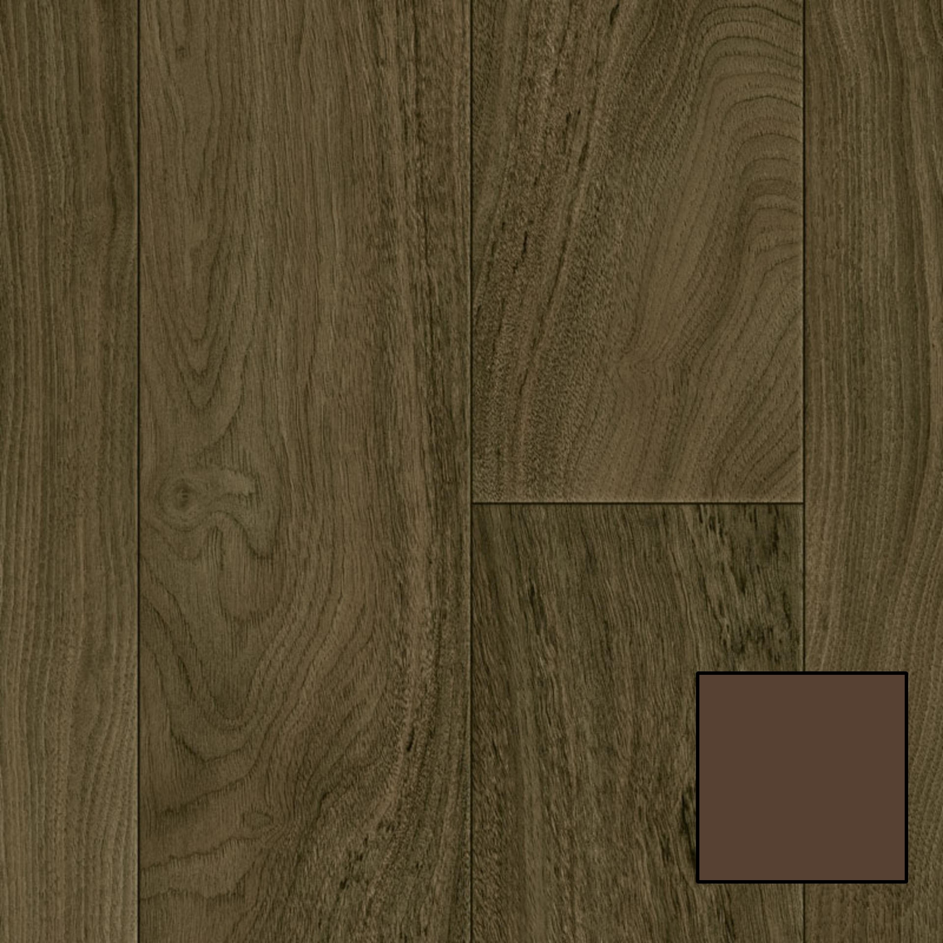 Heterogeneous Vinyl Roll Acczent Wood #S13-207-E1 Walnut Dark 6-1/2' x 2 mm (Sold in Sqyd)