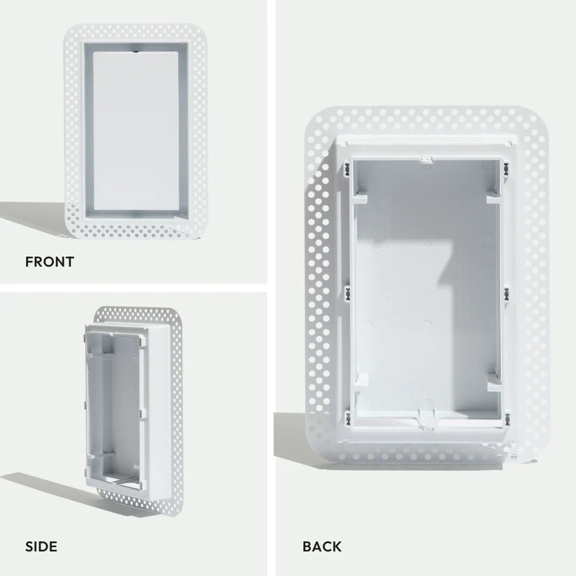 Flush Wall Vent Lite Satin White 10" x 10"