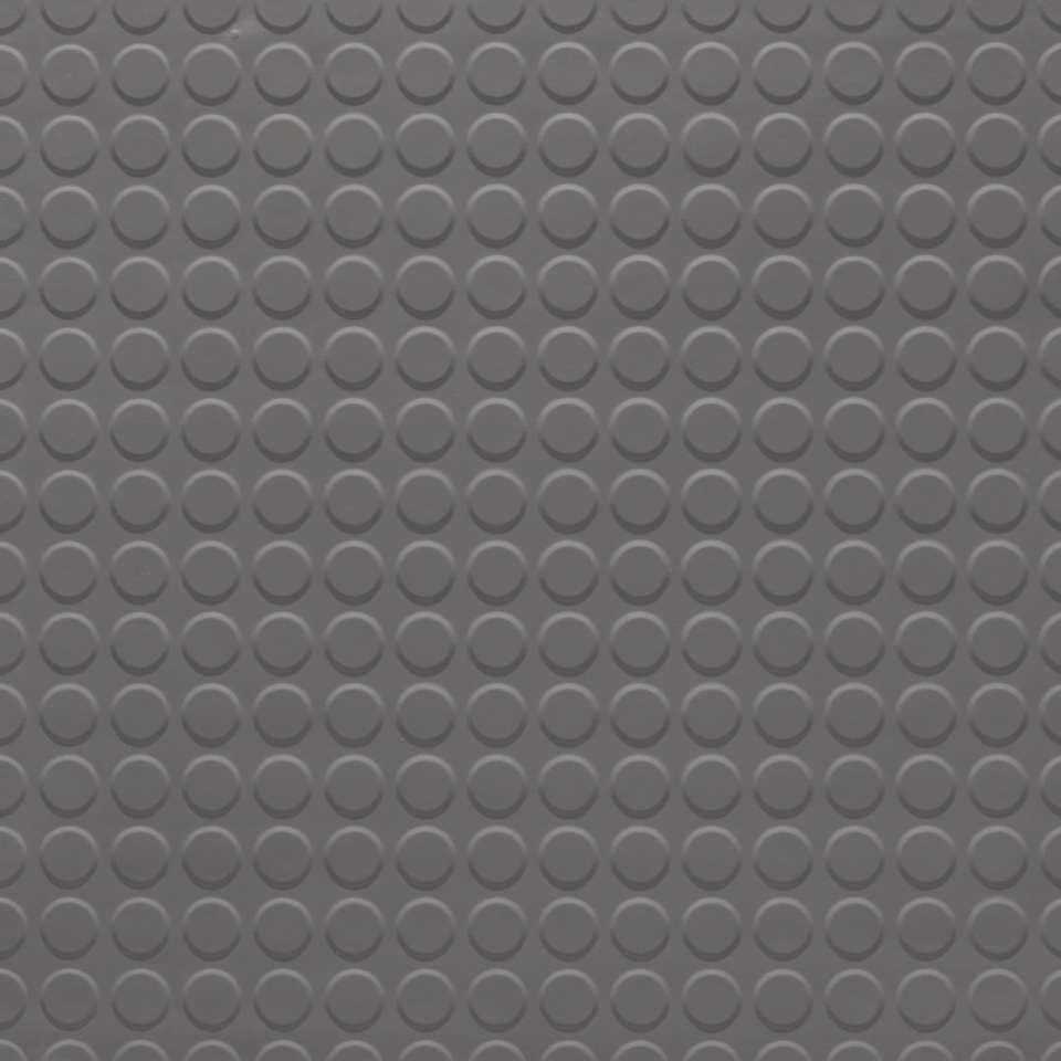 Defiant Oil and Grease Resistant Tile - 1/8" RD Raised Round Solid #48 Grey - Tile 24" x 24"