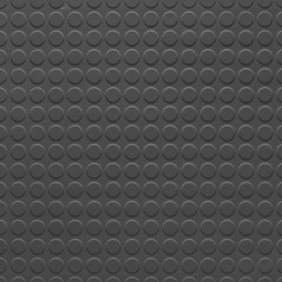 Solid Color - 1/8" Raised Round Solid #40 Black - Tile 24" x 24"