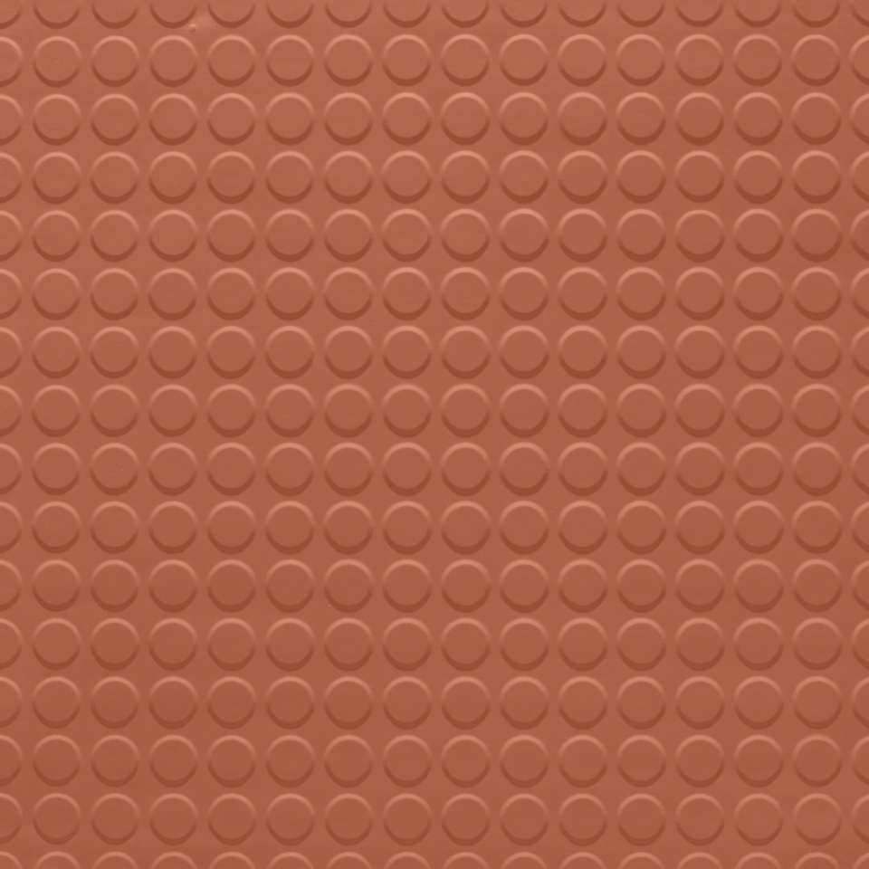 Solid Color - 1/8" Raised Round Solid #62 Tangerine Tango - Tile 24" x 24"