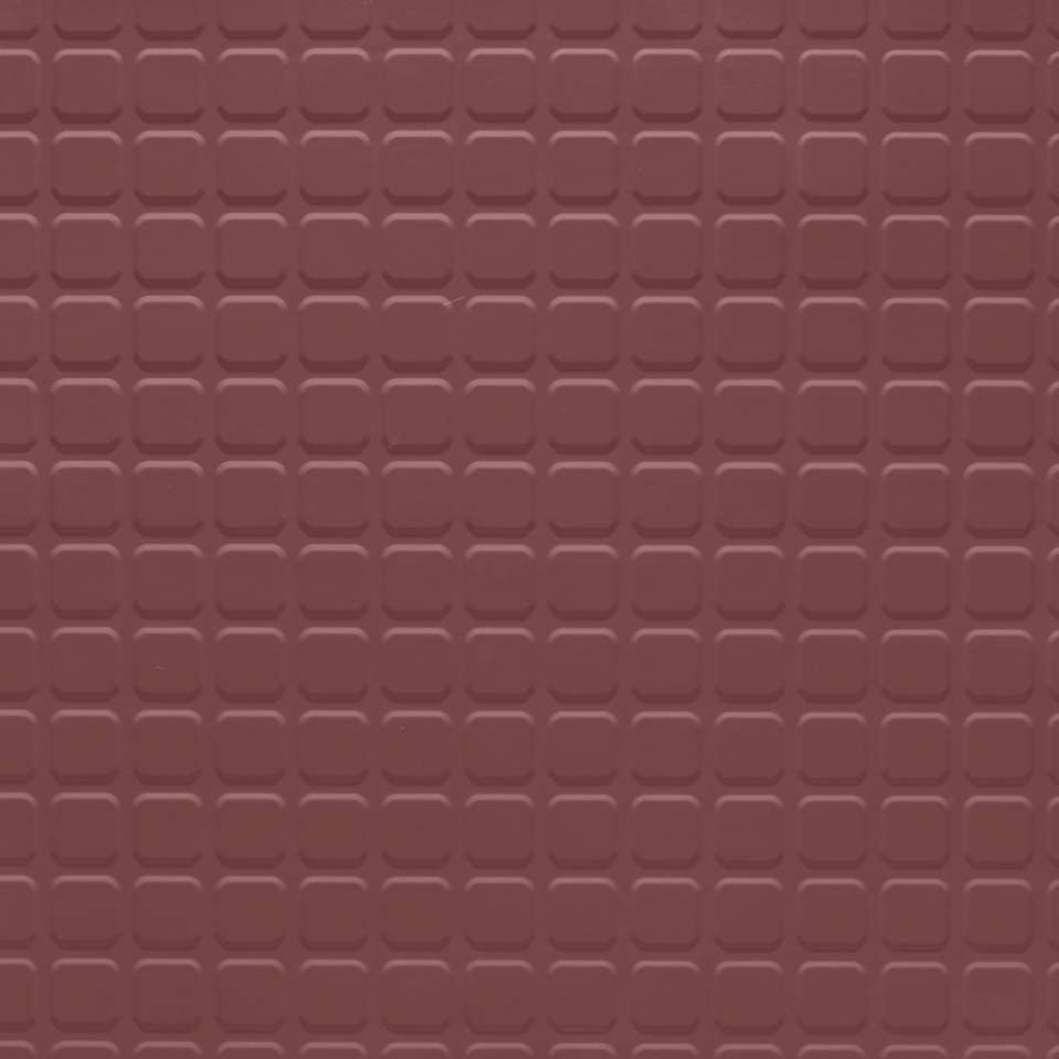 Solid Color - 1/8" Raised Square Solid #TB6 Flame - Tile 24" x 24"