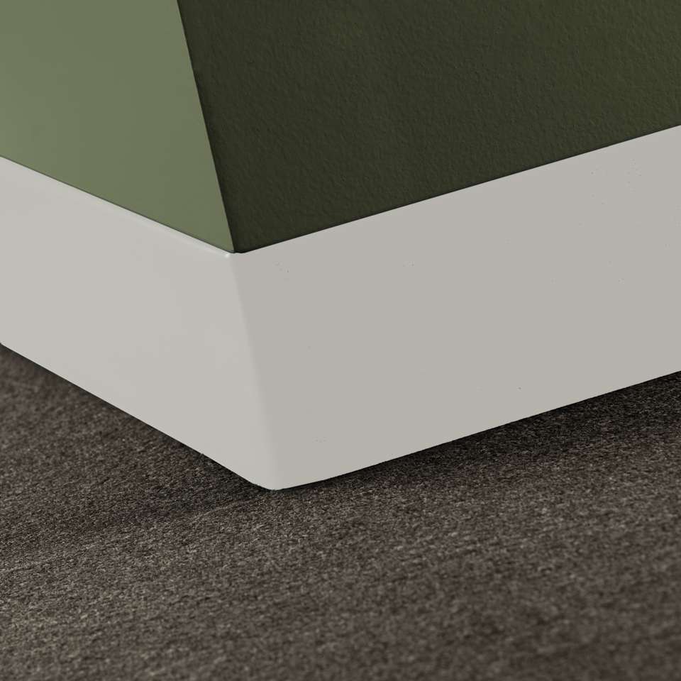 Baseworks Thermoset Rubber (Type TS) - 1/8" x 4" Toeless #460 Cotton - Wallbase 120'