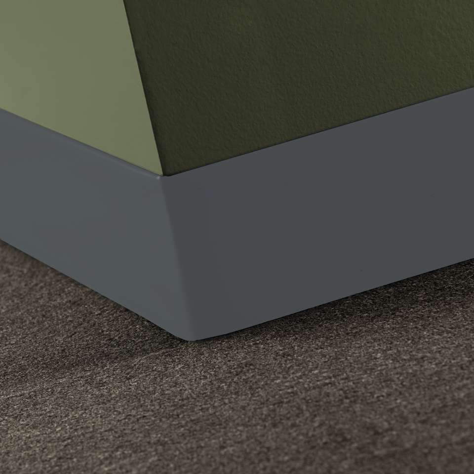 Baseworks Thermoset Rubber (Type TS) - 1/8" x 4" Toeless #TA6 Bedrock - Wallbase 120'