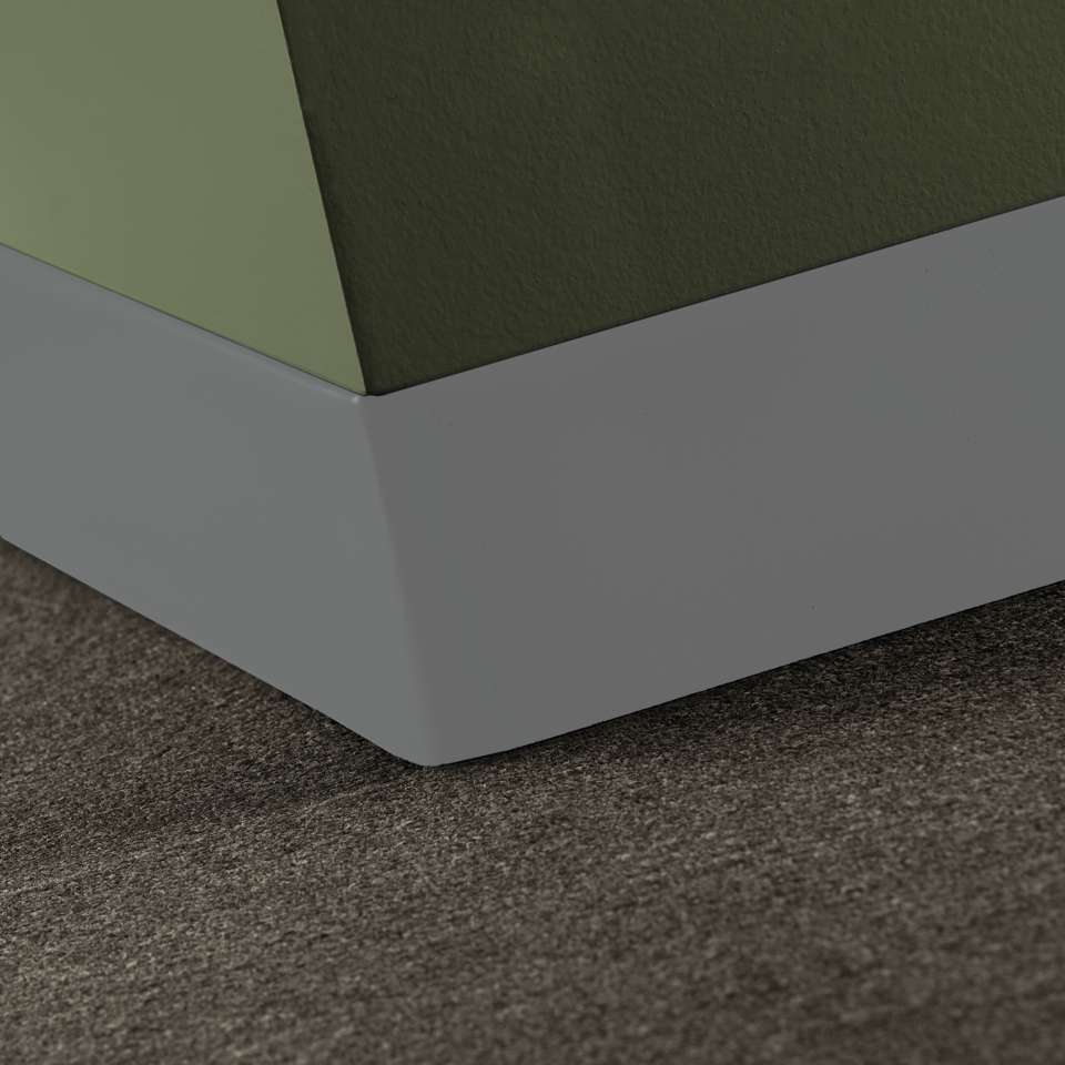Baseworks Thermoset Rubber (Type TS) - 1/8" x 6" Toeless #199 Dockside - Wallbase 100'