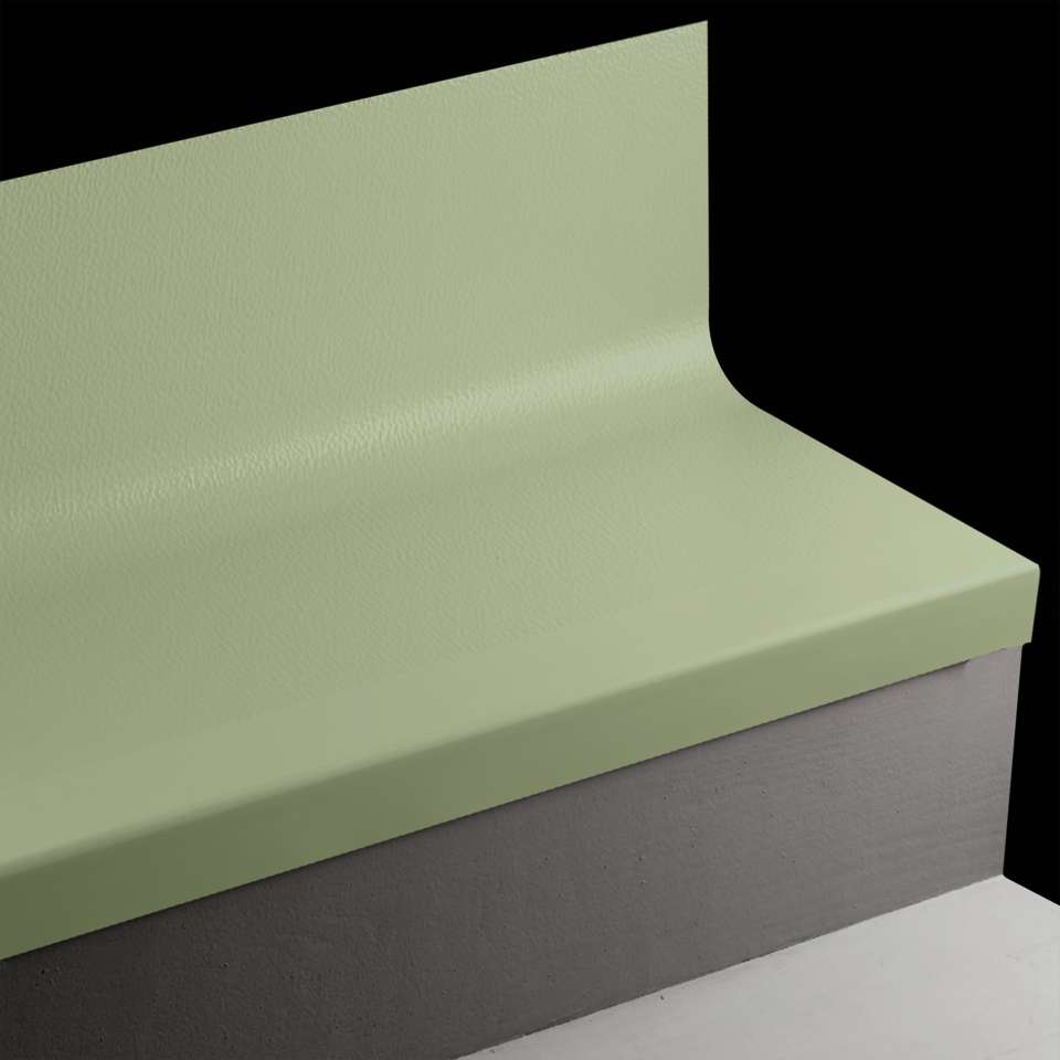 Angle Fit Rubber Stair Tread with Integrated Riser - VIHNTR TH1 SQ Hammered #TH1 Glenhaven Black grit tape 96"