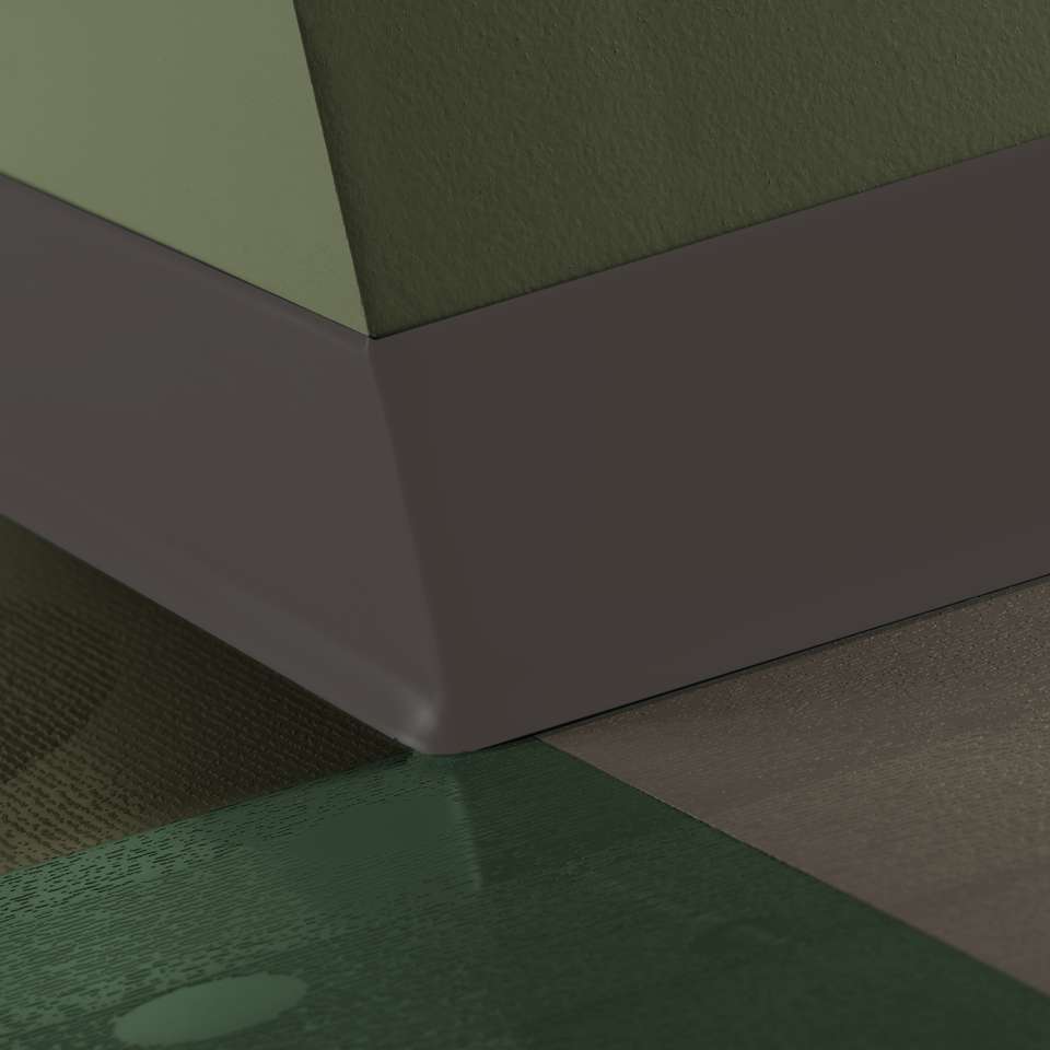 Traditional Vinyl 1/8" (Type TV) - 4" #167 Fudge - Wallbase 120'