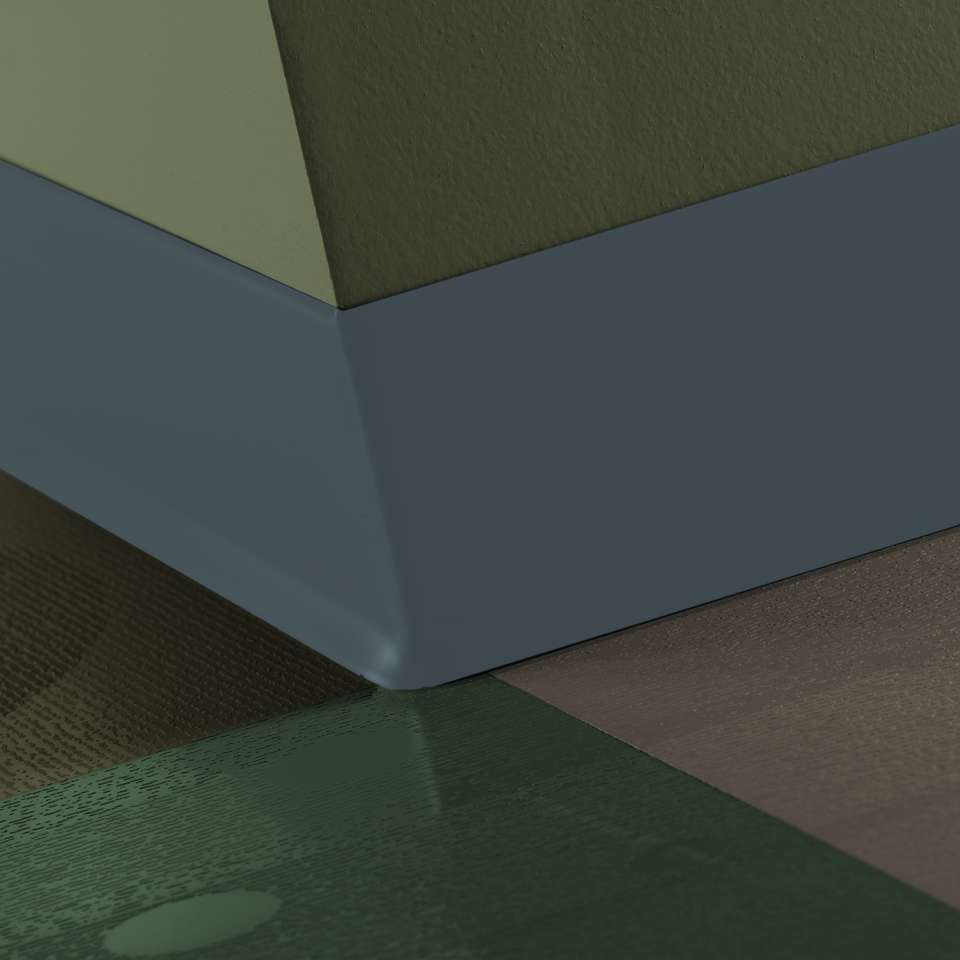 Traditional Vinyl 1/8" (Type TV) - 4" #92 Blue Lagoon - Wallbase 120'