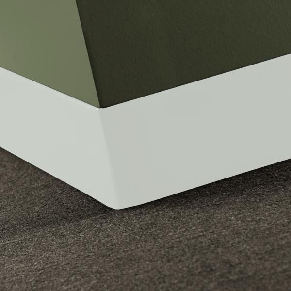 Traditional Vinyl #TG1 Snowbound Toeless Wallbase 1/16" x 2-1/2" x 120'