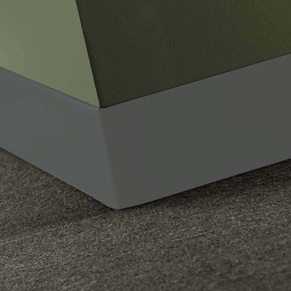 Traditional Vinyl 1/8" (Type TV) - 6" Toeless #20 Charcoal - Wallbase 100'