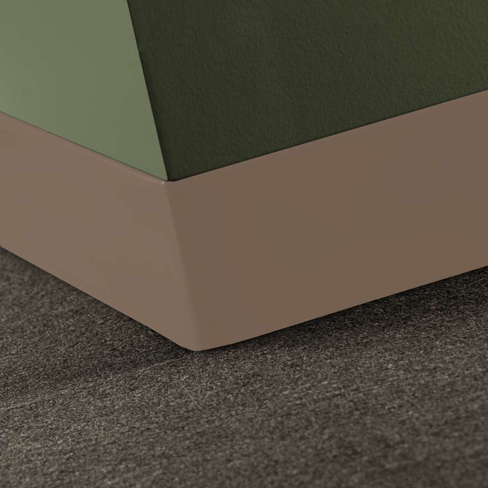 Traditional Vinyl 1/8" (Type TV) - 6" Toeless #45 Sandalwood - Wallbase 100'