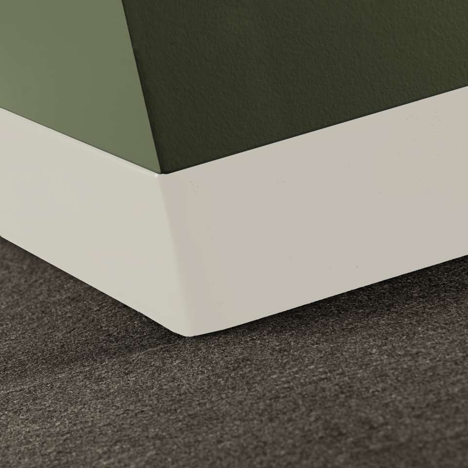 Traditional Vinyl 1/8" (Type TV) - 6" Toeless #68 White Sand - Wallbase 100'