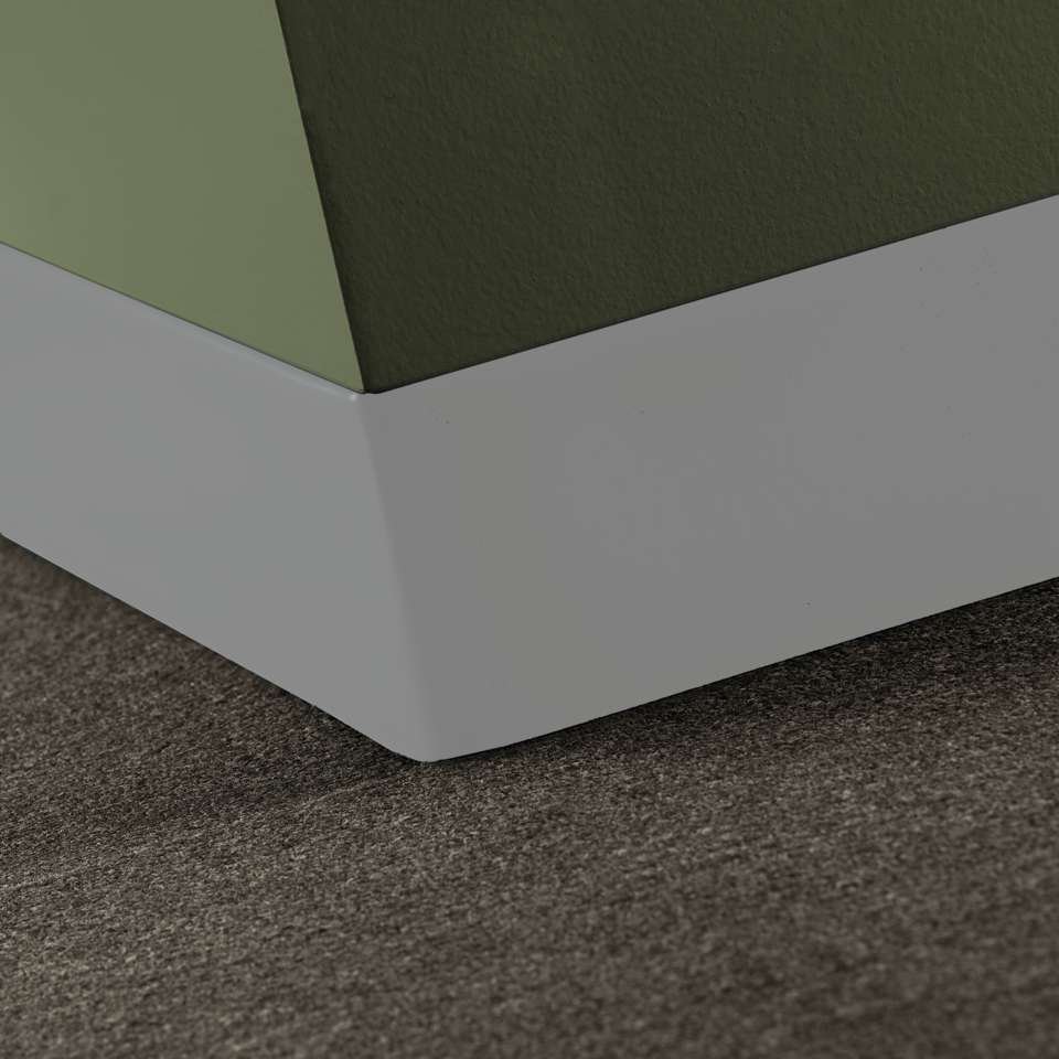 Traditional Vinyl 5/64" (Type TV) - CBT TA5 6 X 120 .080 TOELESS Traditional Vinyl 6" .080 Toeless #TA5 Colonial Grey - Wallbase 120'
