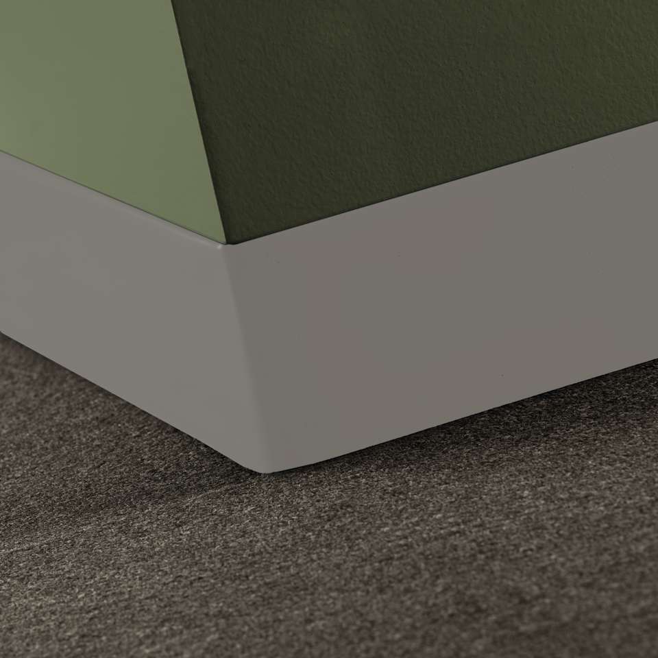 Traditional Vinyl 5/64" (Type TV) - CBT 32 6 X 4 .080 TOELESS Traditional Vinyl 6" .080 Toeless #32 Pebble - Wallbase 4' (Pack of 30)