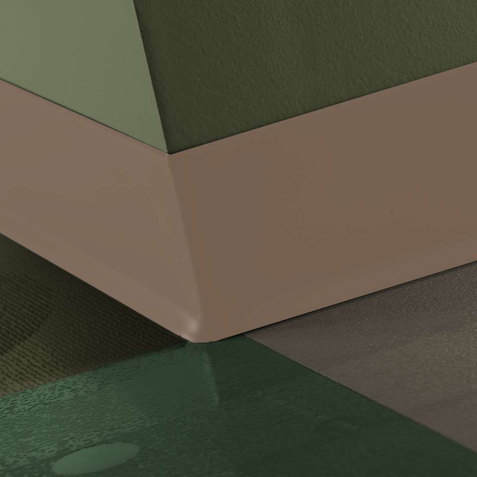 Traditional Vinyl 1/8" (Type TV) - 4" #45 Sandalwood - Wallbase 120'
